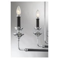 thumbnail image 6 of Savoy House 1-9851-5-67 Davidson Black & Chrome 5 Light Linear Chandelier (3" W x 14"H), 6 of 6