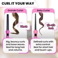 thumbnail image 2 of Herstyler Baby Curls Curling Iron, 9 / 18 mm, Dual Voltage, Pink, 2 of 9