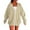 Beige, variant on Women's Lightweight Full Zip Hoodie Breathable Pullover with Drawstring Casual Long Sleeve Sweatshirt for Gym Jogging