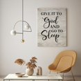 thumbnail image 5 of Bible Verse Quotes Canvas Wall Art 12x16in,Give It to God And Go to Sleep Canvas Print Wall Artwork Ready to Hang Rustic Wall Plaque Poster for Home Office Living Room Bedroom Bathroom Decoration, 5 of 7
