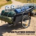 thumbnail image 4 of Soozier Bike Cargo Trailer, Bicycle Trailer with Quick Release 16" Wheels, 4 of 10