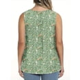 thumbnail image 5 of SwiftWear Women's Flowy Long Tank Tops Ladies Sleeveless Tunic Loose Fit Plus Size Summer V-Neck Casual Button Blouse, 5 of 6