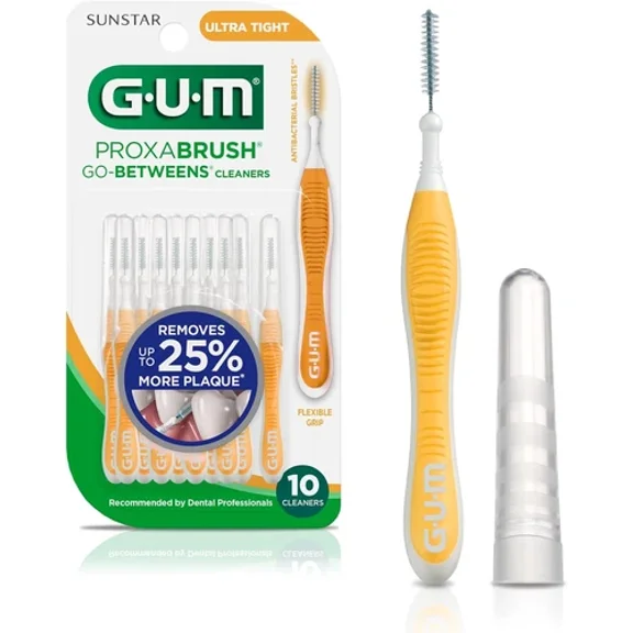 GUM Proxabrush Go-Betweens - Ultra Tight - Interdental Brushes - Soft Bristled D