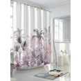 thumbnail image 3 of Shower Curtain Monstera Palm Tree Bathroom Curtains with Hooks, Waterproof Fabric Tropical Forest Bath Shower Curtains Set for Bathroom Bathtubs Decor 72x72 Inch, 3 of 8