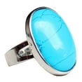 thumbnail image 1 of Vintage piedra preciosa anillo ovalado boda banda aniversario mujer joyería-azul jinwen Anillo ovalado de Cystal, 1 of 5