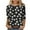 #028-Black, variant on Cutuoiiu Women's Fashion Printed 3/4 Sleeve T-shirts Loose Crew Neck Tops Gifts