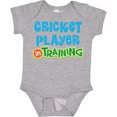 thumbnail image 3 of Inktastic Cricket Player in Training Boys or Girls Baby Bodysuit, 3 of 5