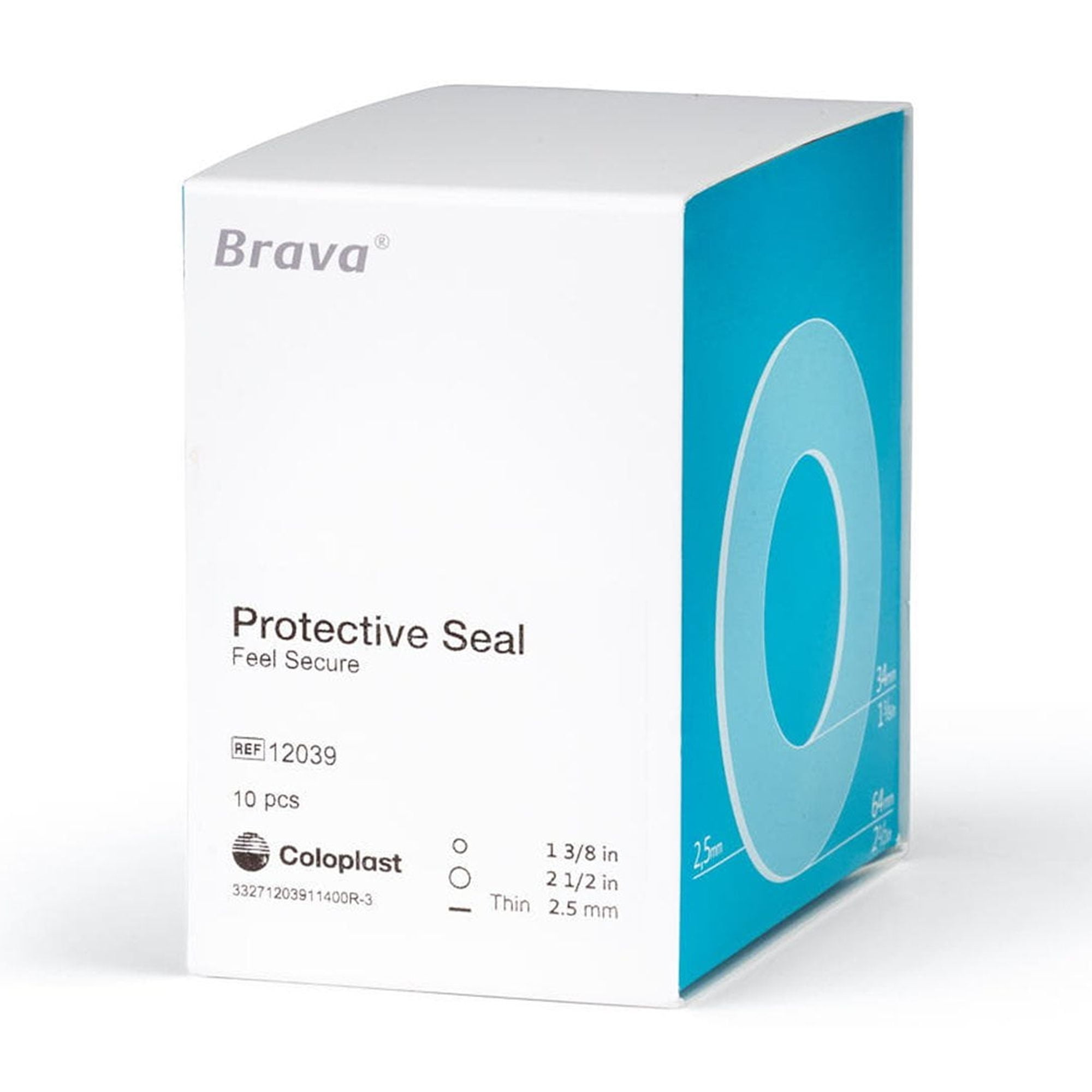 Brava Thin Moldable, Standard Wear Skin Barrier Ring Adhesive without Tape No Flange 10 per Box 12039