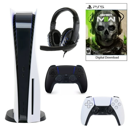 Sony PlayStation 5 Core Console with Call of Duty: Modern Warfare II with Headset and DualSense Controller in Black