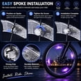 thumbnail image 5 of Radetop Wheel LED Spoke Lights, 2 Pack, USB Rechargeable, 14-29 Inch Bicycle, 5 of 7