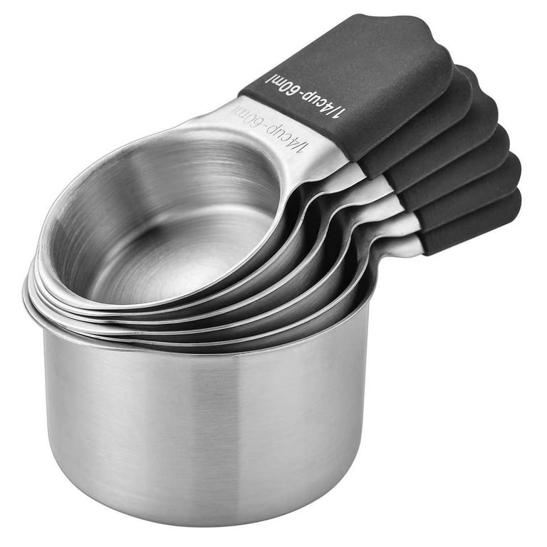 Stainless Steel 4 Pc Measuring Cup Set – Breadtopia