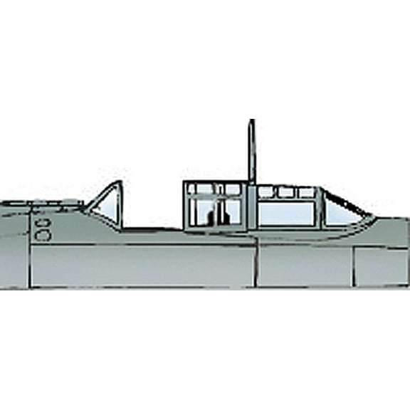 Aichi D3A1 Val Vacuform Canopy for Fujimi (1/48 model kit accessory)