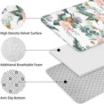 thumbnail image 5 of Pioneer Flower Floral Print Pattern Bathroom Rugs Sets 3 Piece,Toilet Cover Set,Absorbent Non Slip Bathroom Mats Sets with U-Shaped Contour Rug Toilet Rug Set, 5 of 5