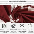 thumbnail image 5 of TOPCHANCES Wing Chair Slipcover Wingback Armchair Chair Slipcovers Sofa Covers 2-Piece Spandex Fabric Wing Back Wingback Armchair Chair Slipcovers,Red, 5 of 12