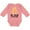 Mauve, variant on Inktastic My Gran Loves Me Giraffe Girls Long Sleeve Baby Bodysuit