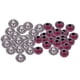 thumbnail image 1 of 50 Sets Remaches de Metal Forma forma forma forma Artesanía de material cuero Adorno de Ropa Accesorios Rosa roja, 1 of 9