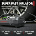 thumbnail image 3 of LOKITHOR JA400 Portable Jump Starter with Air Compressor (7.5L Gas & 5.5L Diesel), 1750A 12V Jump Box, 150PS 40LPM Tire Inflator, 60W Fast Charge, LED, 3 of 9
