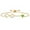 Green||Near Colorless (GH), variant on 18K Yellow Gold Plated Silver Simulated White Opal and White Moissanite Bracelet for Women | 0.88 Cttw | Gemstone October Birthstone | Heart Shape 6MM | Fully Adjustable 9 inch