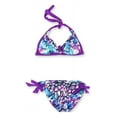 thumbnail image 2 of Becca Womens Reversible Side Tie 2 Piece Bikini, Purple, Medium, 2 of 2