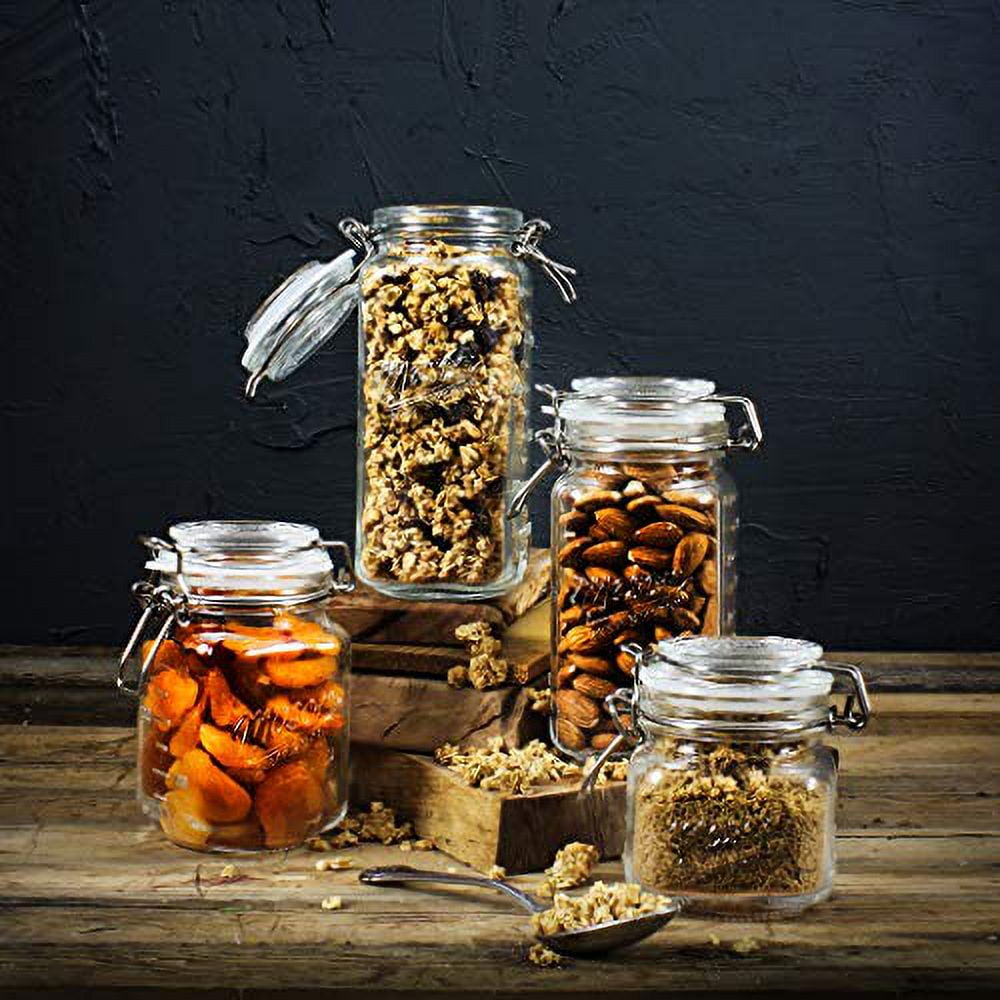 Mason Craft & More Airtight Kitchen Food Storage Clear Glass Clamp