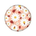 thumbnail image 2 of Kll Daisy And Ladybug Tire Cover,Universal Wheel Tire Cover For Trailer, Rv, Suv, Truck,Camper And Many Vehicle,(17 Inch), 2 of 8