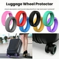 thumbnail image 2 of Soumake 8Pcs Silicone Wheel Protectors Flexible Wear Resistant Scratch-proof Noise Reducing Suitcase Wheel Covers Castor Sleeves, 2 of 4