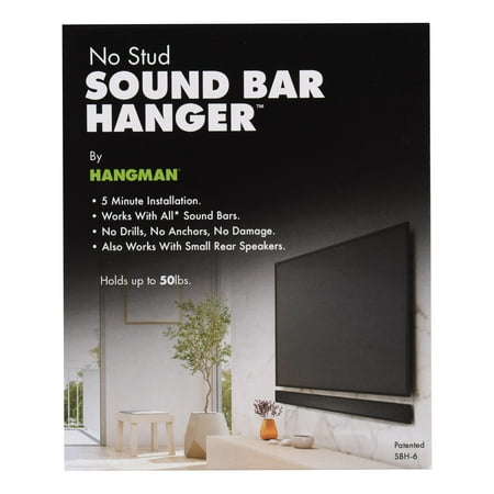 Hangman SBH-6 No-Stud Sound Bar Hanger (Best Sounding Soundbars 2019)