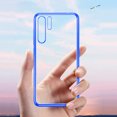 thumbnail image 3 of Étui Compatible avec Huawei P30 Pro, Transparente en Silicone TPU Souple Mince Magnétique Bleu, 3 of 5