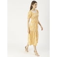 thumbnail image 3 of Moomaya Printed Viscose Rayon Summer Dress, Square Neck Smocked Long Dress, 3 of 8