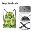 thumbnail image 6 of Easygdp Kiwi and Avocado Drawstring Backpack, Beach Sackpack, Travel Sackpack Lightweight for Sports, Gym, Travel, Swimming - Medium, 6 of 9