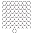 thumbnail image 2 of Craft Rings, High Durability Metal Rings Wear Resistance  For Clothes For Bags For Belts Golden 38x3mm,Silver 38x3mm,Gray 38x3mm, 2 of 8