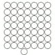 thumbnail image 1 of 50 anillos de metal de hierro duraderos, resistentes, multifuncionales, brillantes, de color gris, para bolsos y ropa, 38 x 3 mm, 1 of 14