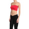 thumbnail image 4 of TheMoogan Women's Basic Layering Seamless Bra Crop Tube Top Bandeau Strapless Bralette, 4 of 7