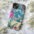 thumbnail image 5 of Fantasy Ocean & Floral Phone Case for iPhone 17 16 15 14 13 12 11 Pro Max Mini Plus, Octopus Moon Nautical Art Phone Cover, 5 of 6