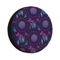 thumbnail image 1 of Fotbe Purple Dreamcatcher1 Funda de Llanta de Repuesto con Estampado, Engrosada, Ajuste Universal para Jeep, Remolque, RV, SUV, Camión-16 inch, 1 of 6
