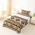 thumbnail image 5 of Homewish Aztec Geometric Rhombus Twin Sheets,Vintage Brown Boho Bedding,3 Pieces,1 Fitted Sheet and 1 Pillowcase, 5 of 6