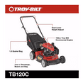 thumbnail image 2 of Restored Troy-Bilt TB120C | 21in 163cc Walk Behind Push Mower | 3-in-1 Deck (Refurbished), 2 of 9