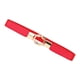 thumbnail image 5 of Cinturón Sunnimix Mujer Cintura Ancha PU Cuero Rojo, 5 of 8