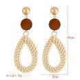 thumbnail image 3 of 5 pares de aretes largos con borlas, aretes colgantes bohemios hechos a mano para mujeres y niñas, aretes llamativos con cuentas hechos a mano, 3 of 5