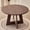 Walnut Grain, variant on 47 inch Round Dining Table, Farmhouse Circle Kitchen Table, Large Wood Dinner Table for 4, Wooden Pedestal Dinning Table for Dining Room, Mid Century Modern Style, Natural