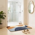 thumbnail image 5 of Roiihwy Bath Mat, Ultra Absorbent Quick Dry Bathroom Floor Mats-Rubber Non-Slip Thin Bathroom Rug Fit Under Door, Faux Suede Surface Shower Rug for Bathtub, Sink, Shower Room, 5 of 6