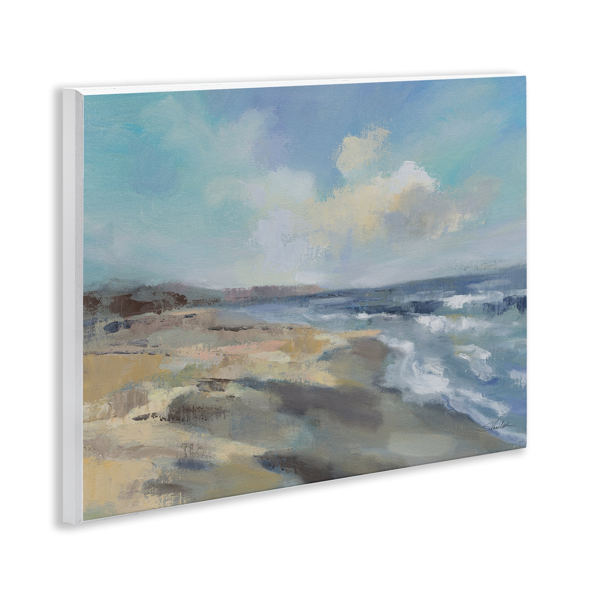 Stupell Industries Serene Morning Beach Waves Wall Plaque Art, design by Silvia Vassileva