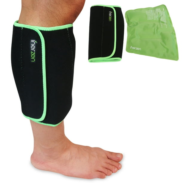 Inerzen Shin and Calf Support Hot and Cold Gel Therapy Wrap Includes