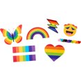 thumbnail image 1 of Rubies Rainbow Temporary Tattoo Pack, 48 Count, 1 of 8
