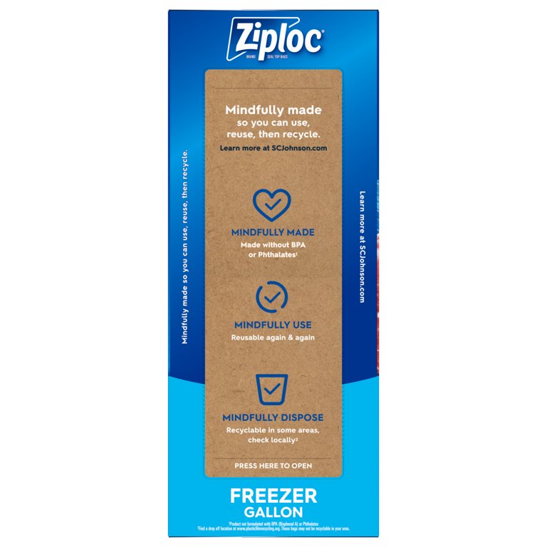 Ziploc®, Freezer Bags Gallon, Ziploc® brand