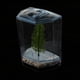 thumbnail image 3 of Mini Pecera de Plástico Transparente Acuario Acuario Mini Pecera Betta 2, 3 of 9