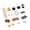 Gray, variant on Detailed Doll House Camping Set with Simulatetion Pit Stacked Wood And Miniature Kitchenware for Scene Arrangement