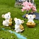 thumbnail image 4 of leyfeng Ratón de la fortuna, animal pequeño, decoración de micropaisaje, joyería suculenta, lingote, moneda de oro, ratón, decoración de resina, 4 of 5