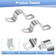 thumbnail image 2 of Uxcell 20-Pack Abrazaderas de Conducto, 7/8" Abrazadera de Tubería Rígida de Acero Inoxidable 304 M22 Soporte de Tubería para Fontanería, 2 of 7