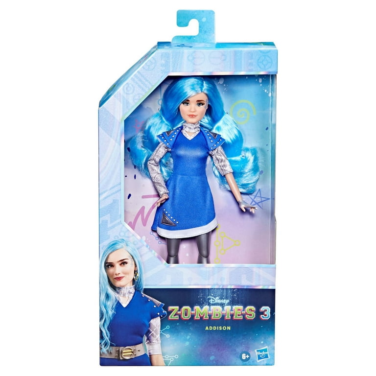Disney Zombies 3 Singing Addison Fashion Doll, Light-Up Alien Doll with  Music and Singing 